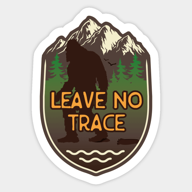 Leave no trace Sticker by ScottyWalters